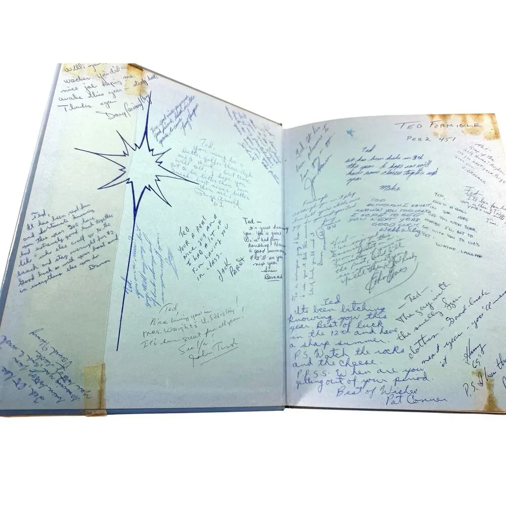 1961 The Scroll Herbert Hoover High School Glendale CA Yearbook Signed